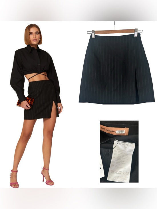 The Andamane Dresses & Skirts - The Andamane Pin Stripe Mini Skirt